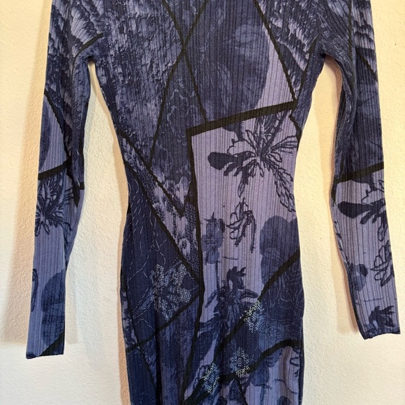 Desigual Flat Knit Long Sleeve Midi Dress - Picture 6 of 7